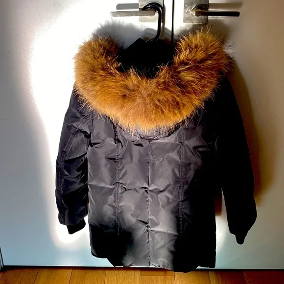 Mackage LeeLee down coat with natural fur signature Mackage collar